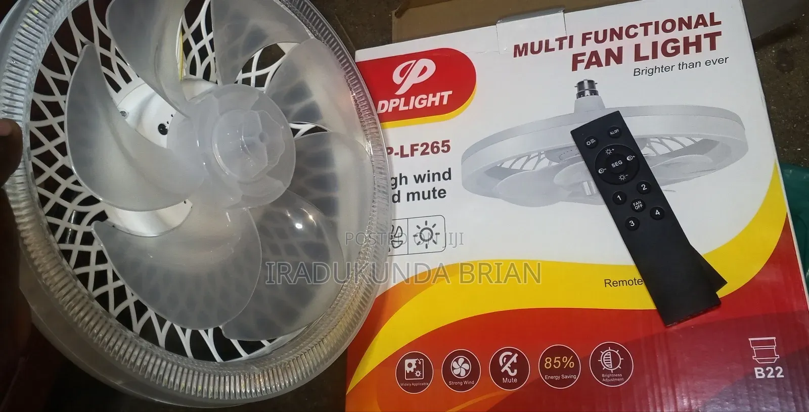 Multi Functional Fan Light With a Remote Control