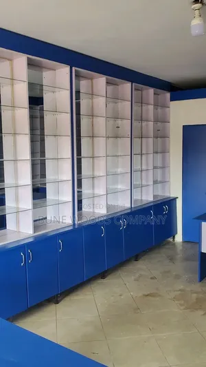 Pharmacy Drugstore Shop Shelves Counter Cabinets