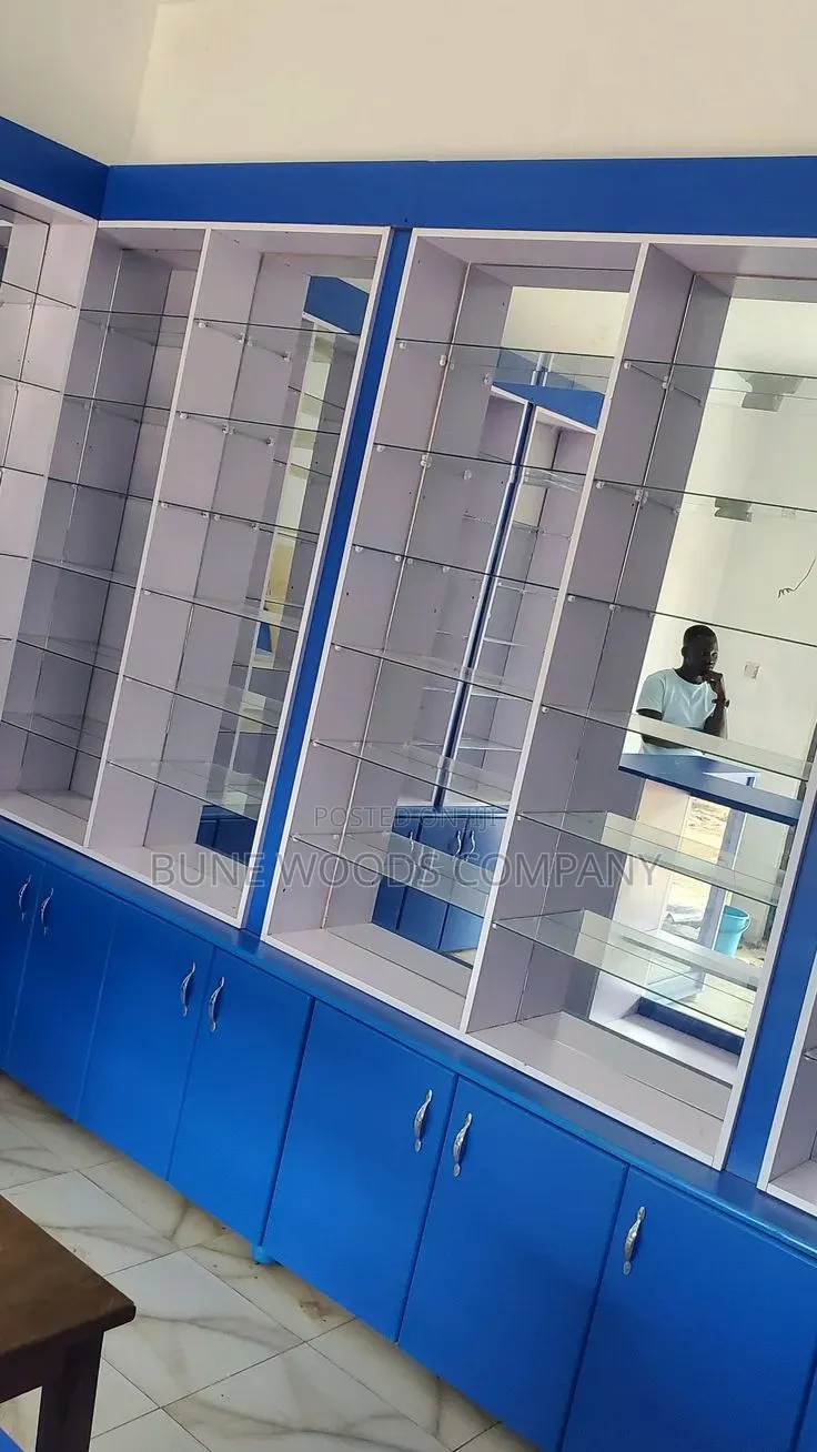 Pharmacy Drugstore Shop Shelves Counter Cabinets