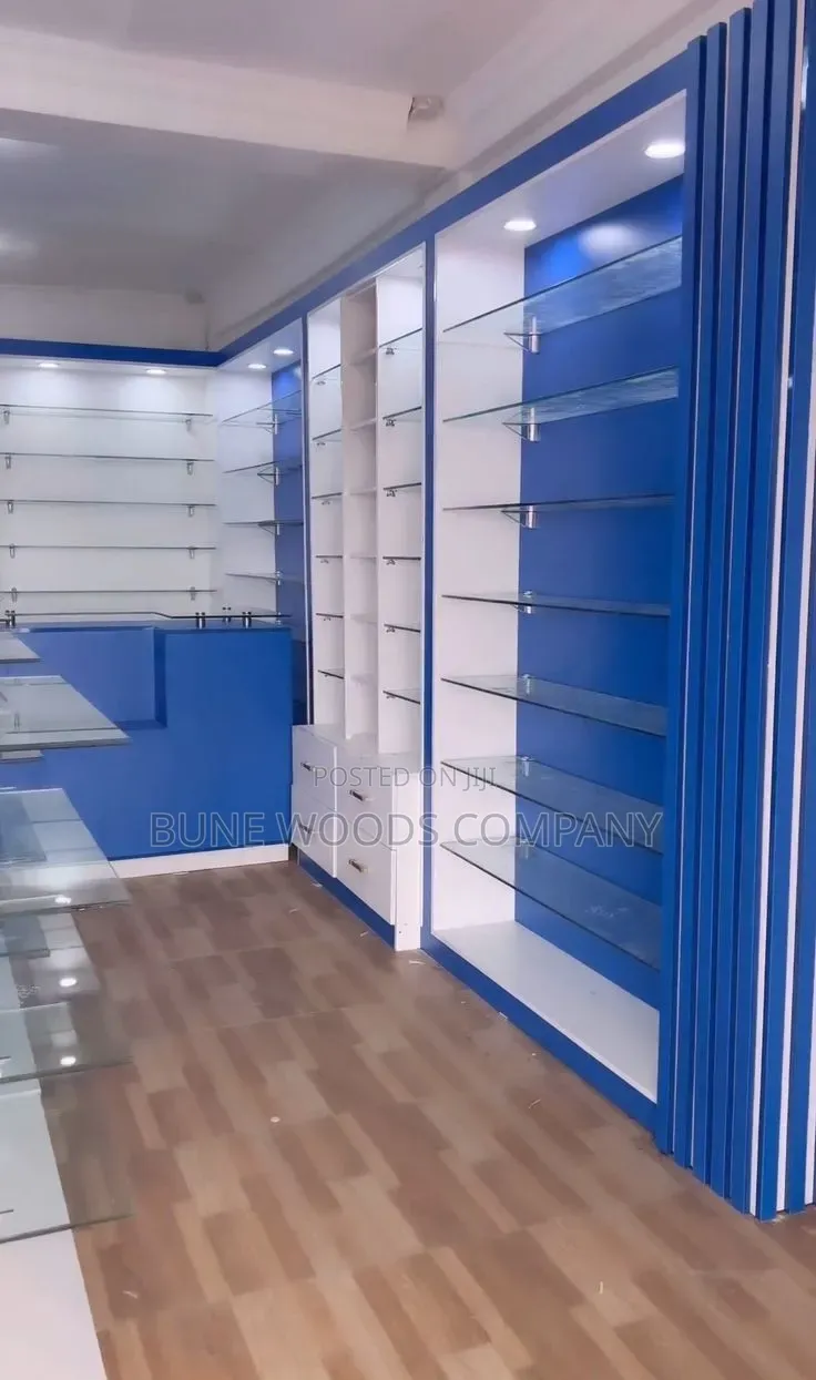 Pharmacy Drugstore Shop Shelves Counter Cabinets