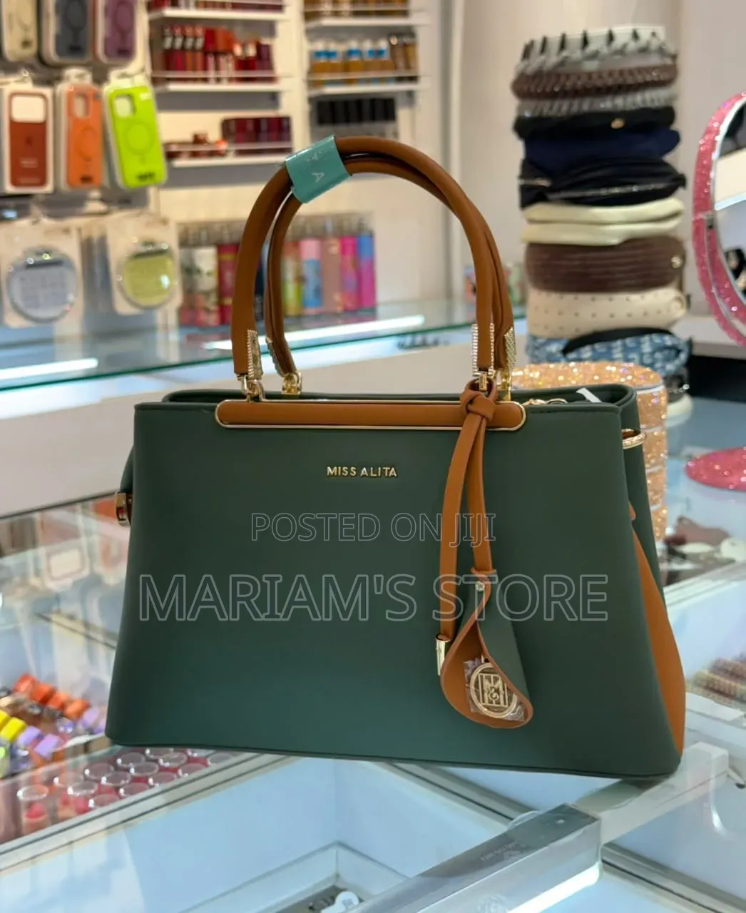 Miss Alita" Handbag With Dual Top Handles