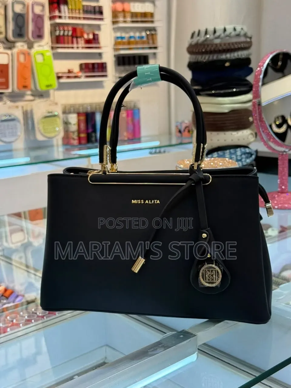 Miss Alita" Handbag With Dual Top Handles