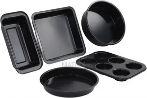 Baking Pans - 5pcs Nonstick Bakeware Set Carbon Steel