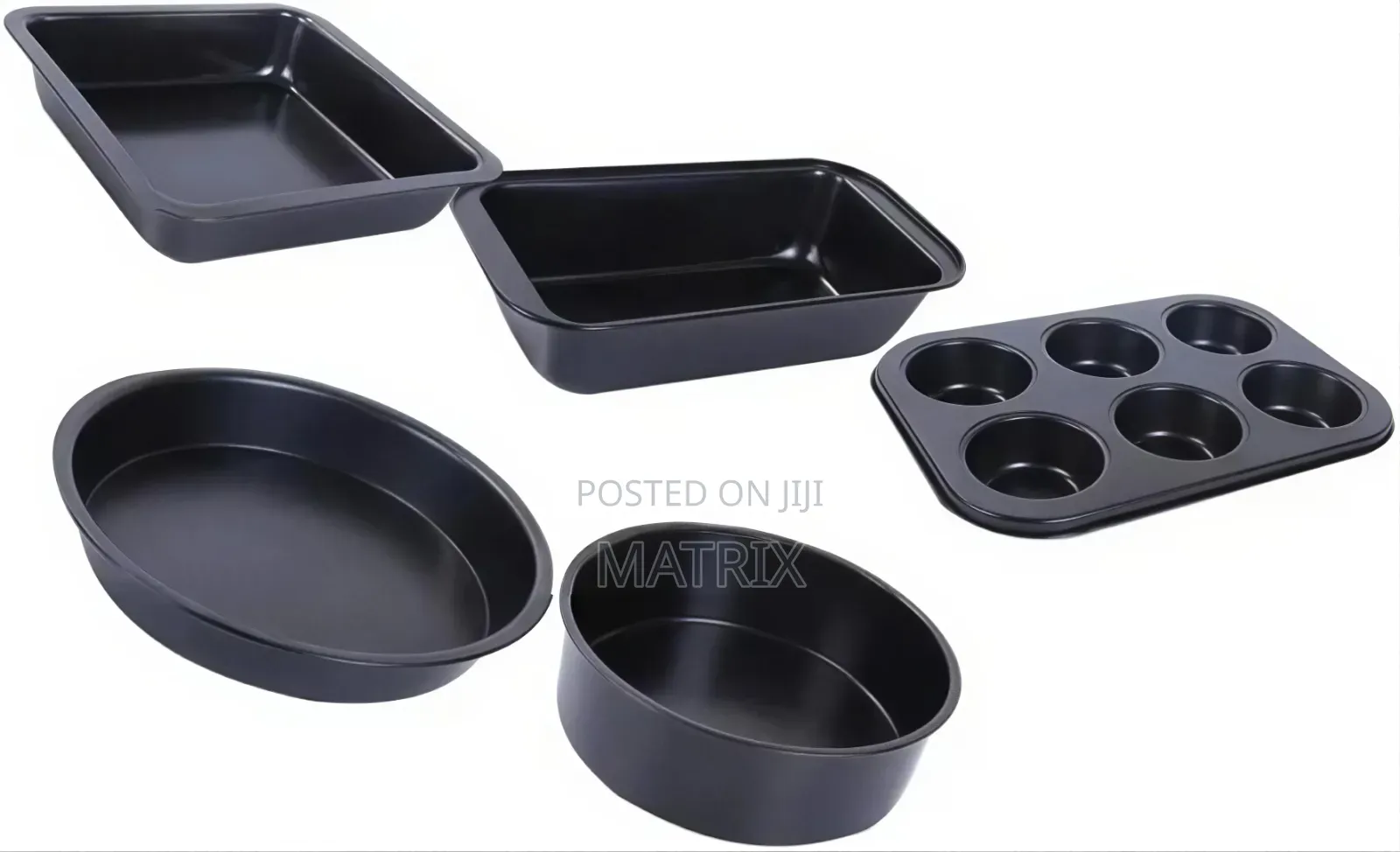 Baking Pans - 5pcs Nonstick Bakeware Set Carbon Steel