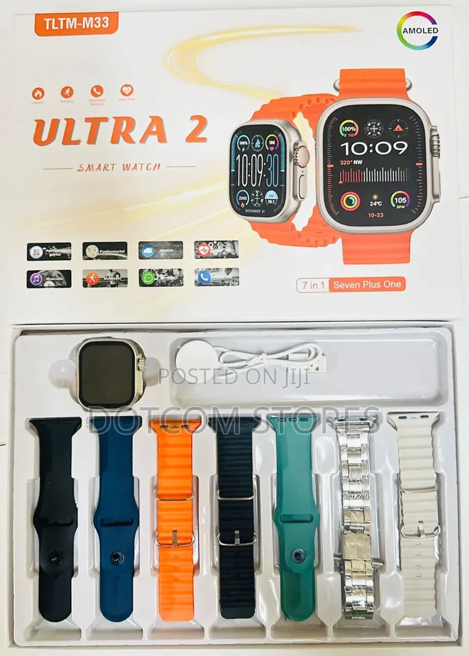 TLTM-M26 Ultra 2 Smart Watch (7-in-1 Combo Pack).