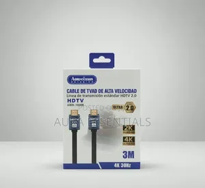 3-Meter High-Speed HDMI 2.0 Cable Supporting 4K Resolution