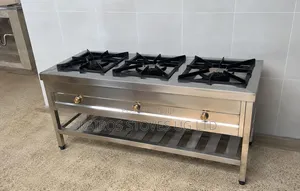 3 Burner Commercial Stainless Steel Gas Cooker