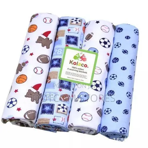Baby 4Pcs/Pack 100% Cotton Baby Receiving Bedsheets