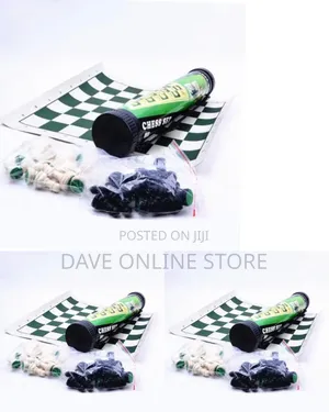 Portable, Roll-Up Tournament Chess Set