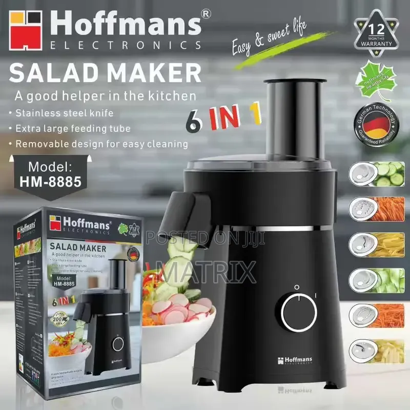 Electric Slicer Chopper Salad Maker Hoffmans HM-8885