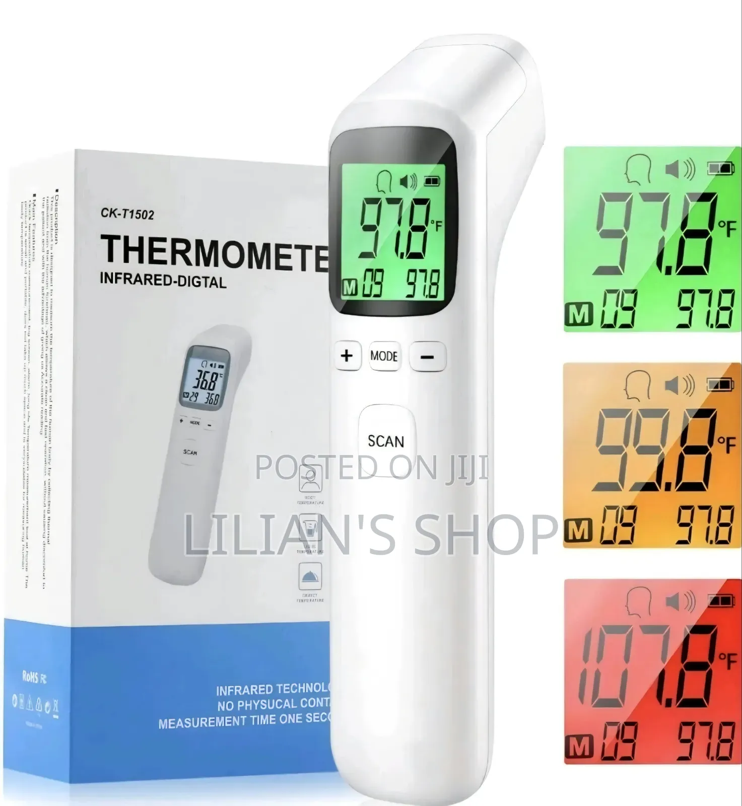 Non-Contact Digital Infrared Forehead Thermometer