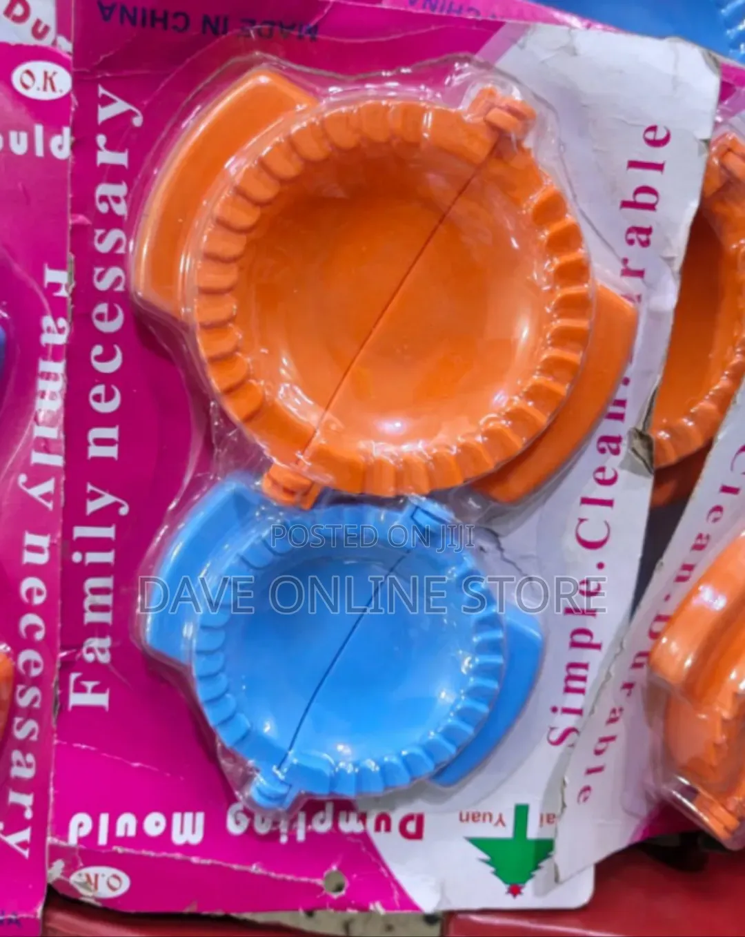 Set of Colorful Plastic Dumpling and Empanada Maker