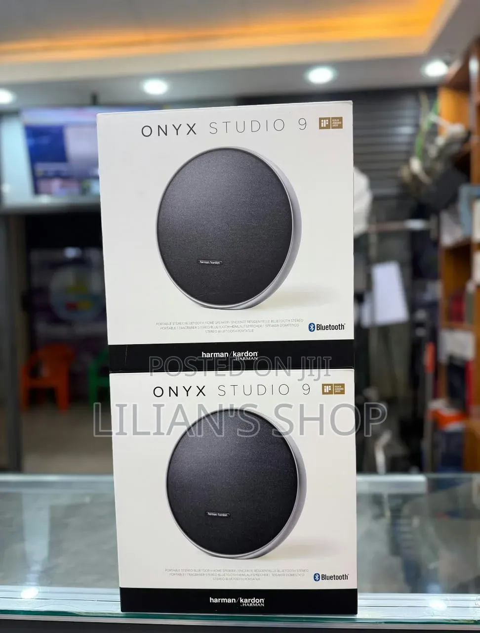 Harman Kardon Onyx Studio 9 Portable Bluetooth Speaker.