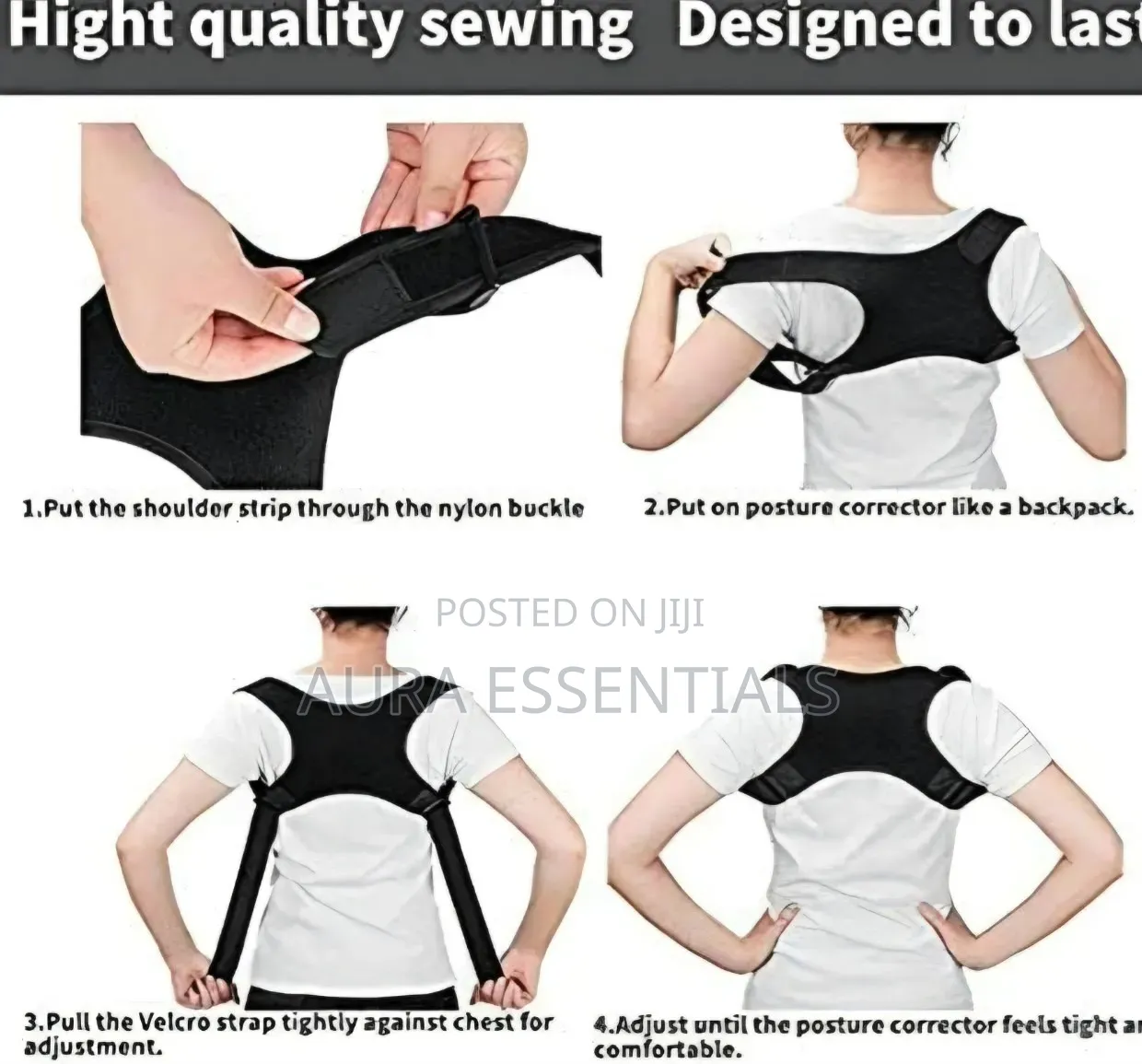 Adjustable Children's Posture Corrector and Back Support