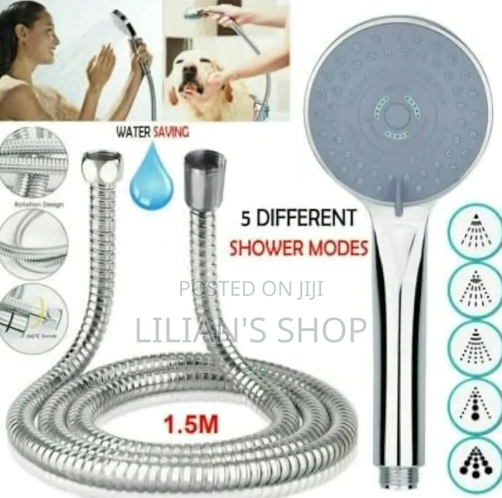 High Pressure Hand Shower Set