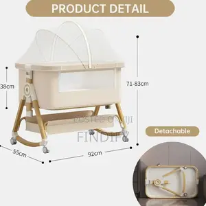 Adjustable 3 in 1 Baby Bassinets Baby Beds Cribs Wheels