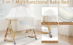 Adjustable 3 in 1 Baby Bassinets Baby Beds Cribs Wheels