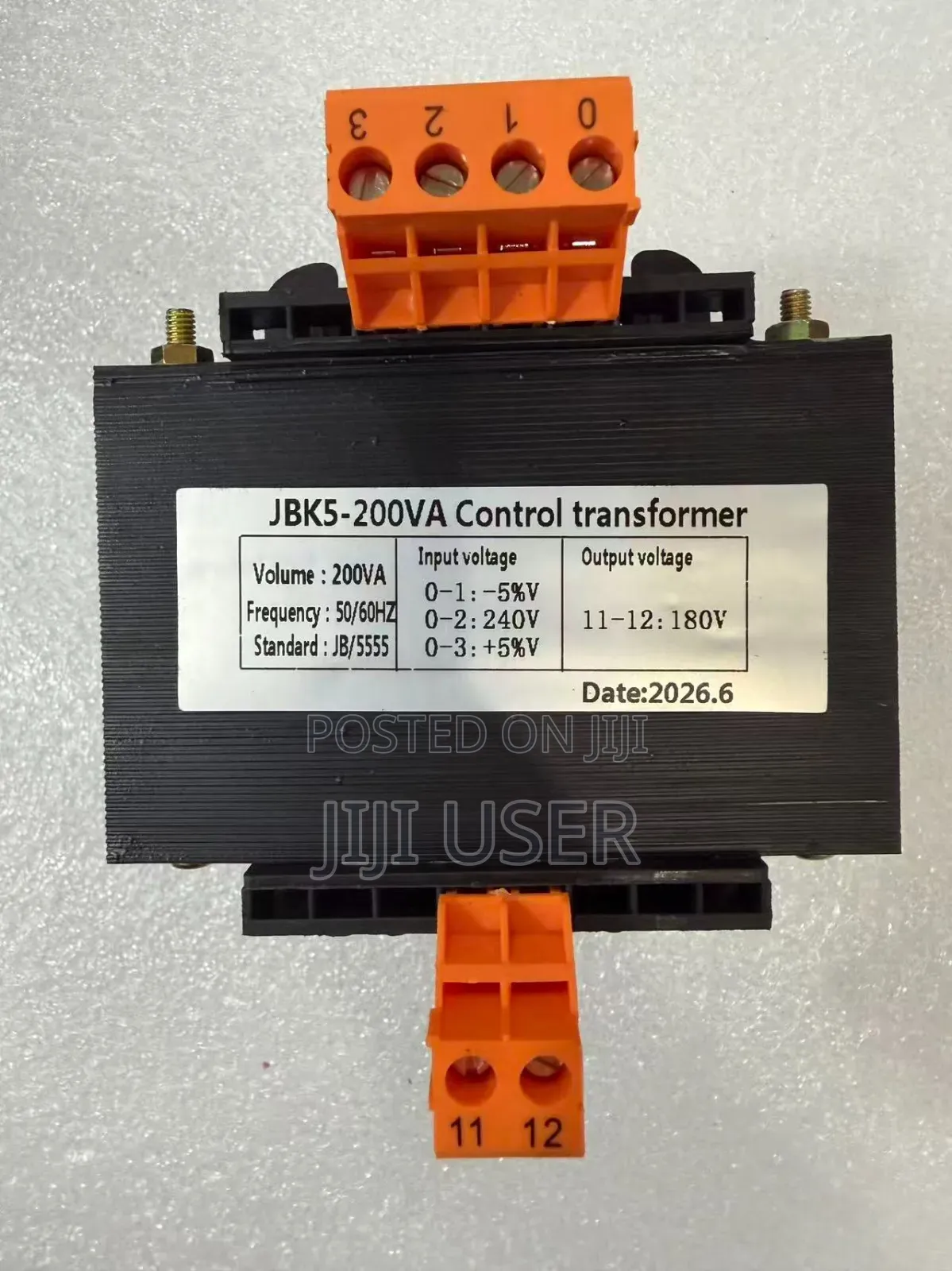 Control Transformer 240v to 180v