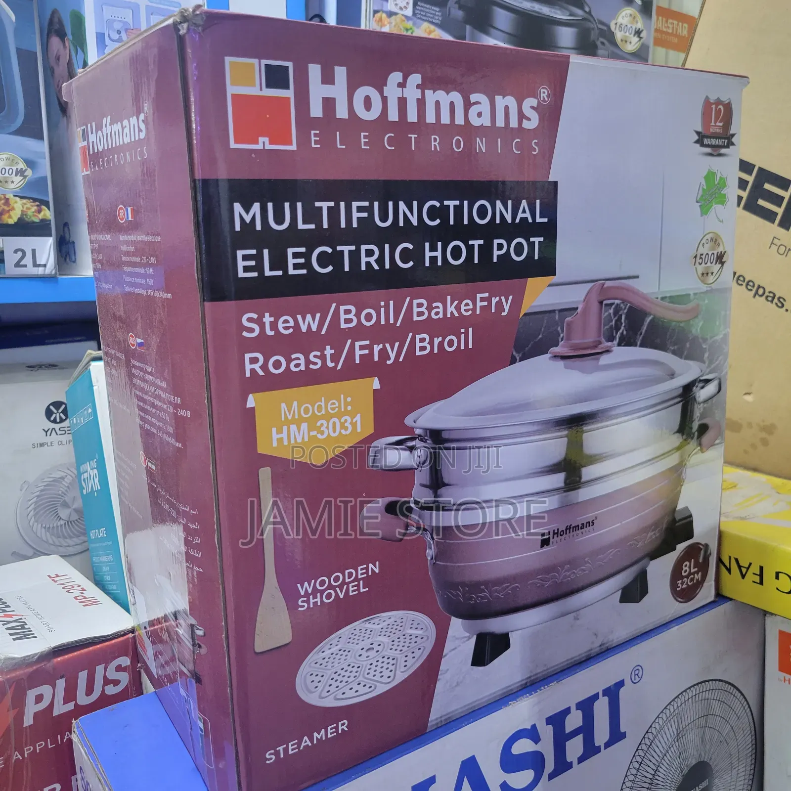 Multifunctional Electric Hot Pot With Steamer