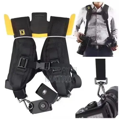Durable Double Shoulder Camera Strap for DSLR SLR Cameras