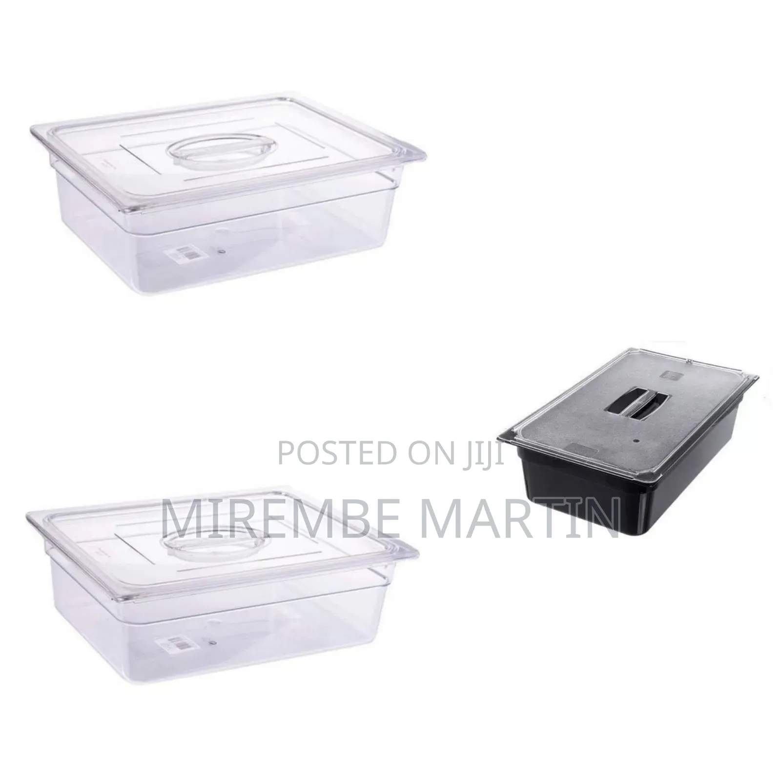 Clear Deep Food Storage Container With Lid