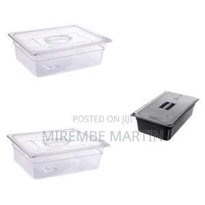 Clear Deep Food Storage Container With Lid