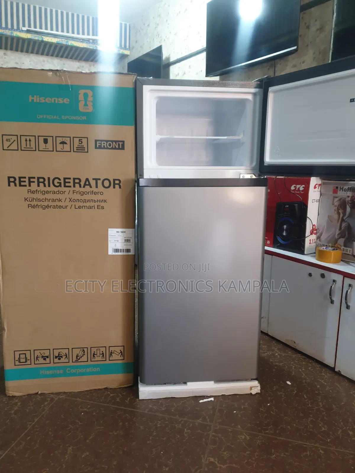 Hisense Fridge 160L" Double Door