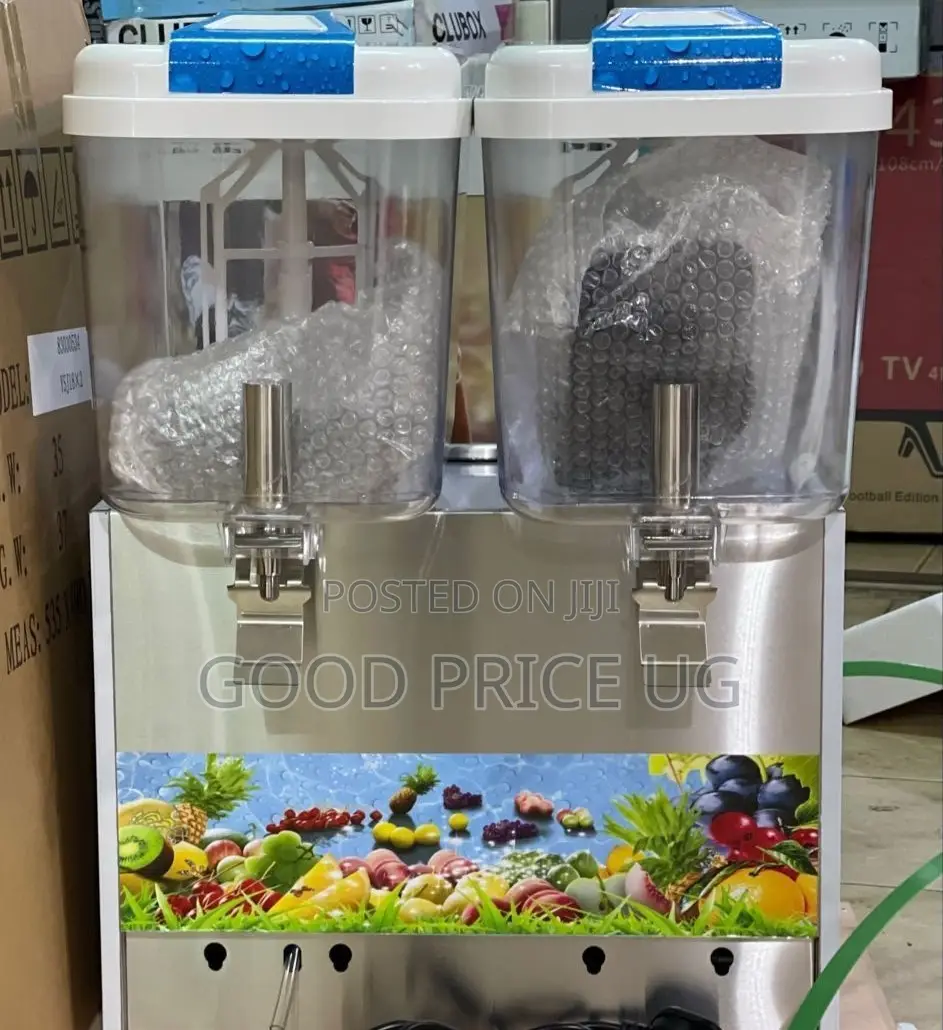 Commercial Double-Tank Electric Juice Dispenser and Cooler