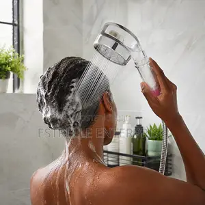 Shower Head With Fan Filter and Temperature Sensor