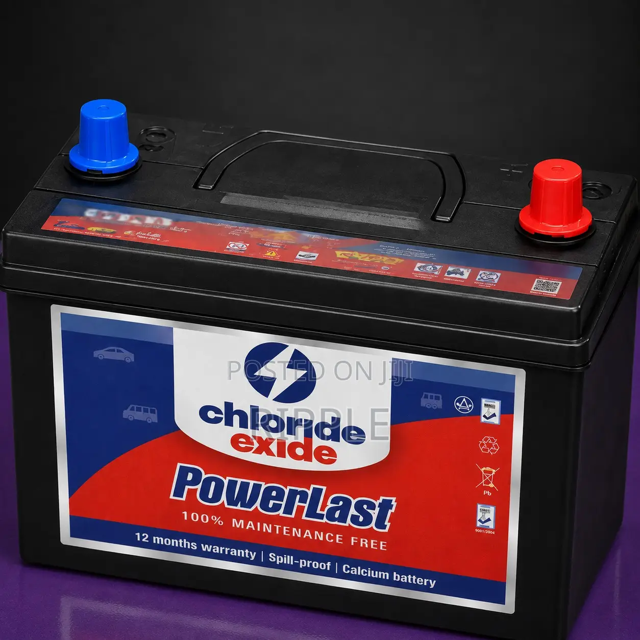 70Ah Chloride Exide PowerLast N70ZMF Maintenance Free Car Battery 12V