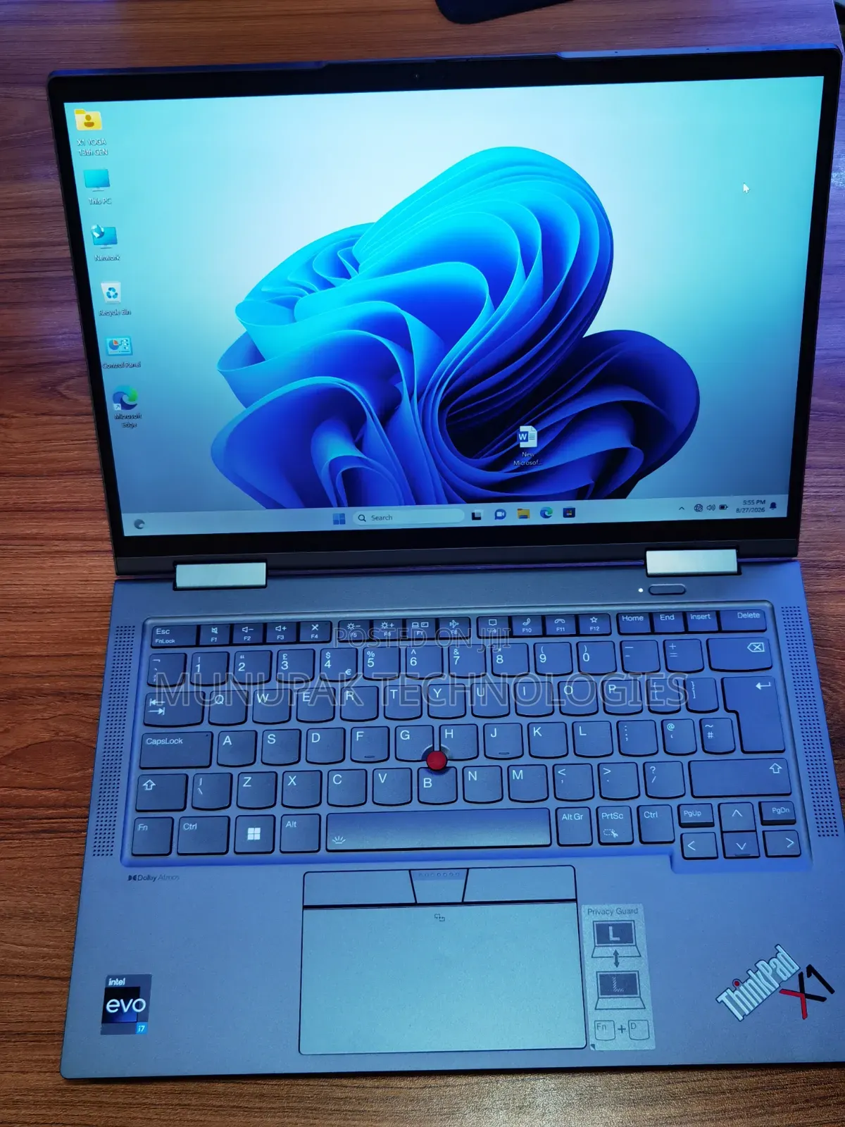 New Laptop Lenovo ThinkPad X1 Yoga Gen 8 16GB Intel Core i7 SSD 512GB