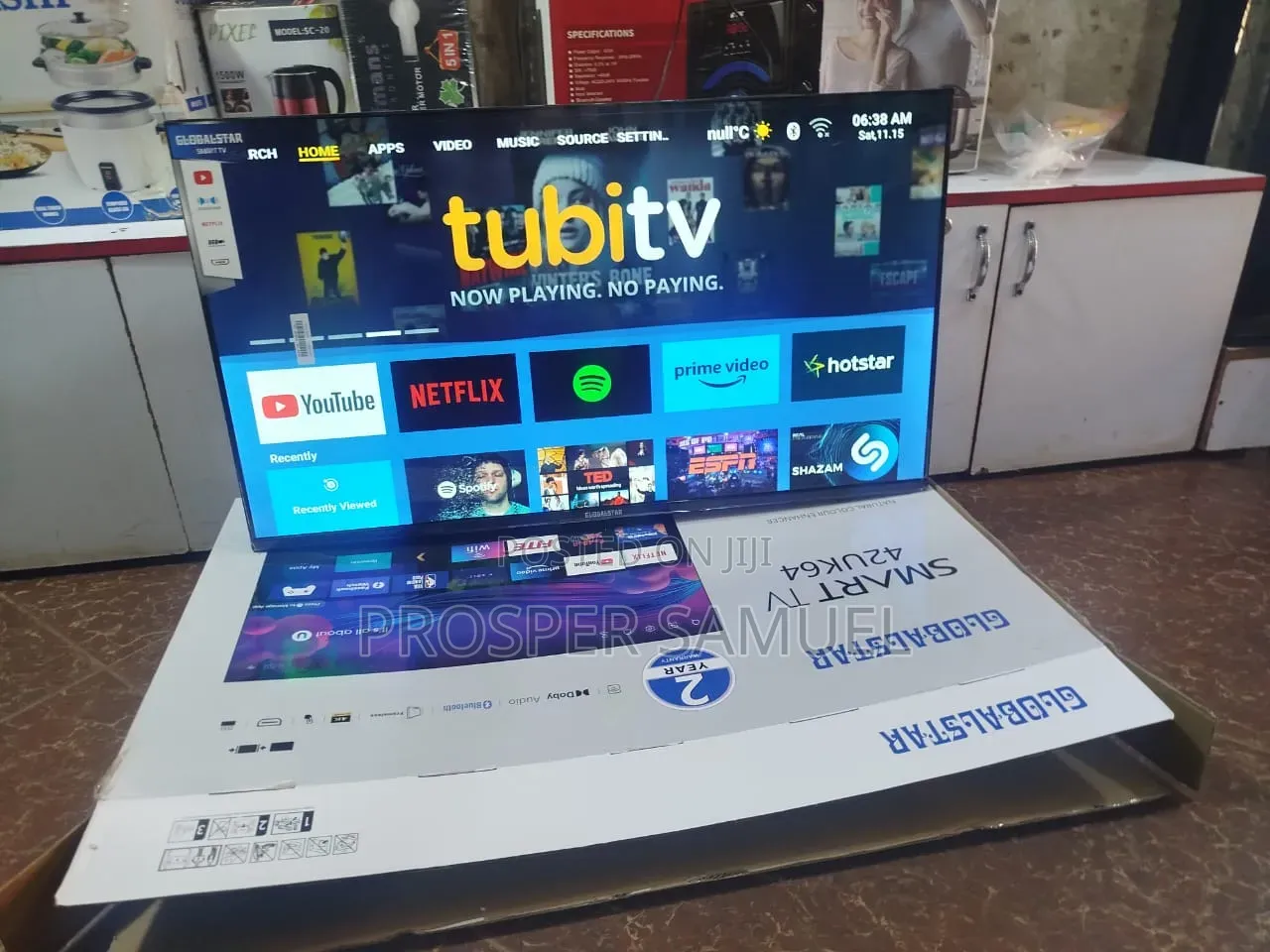Brand New Globalstar 42 Inches Frameless Smart Digital Flat Screen