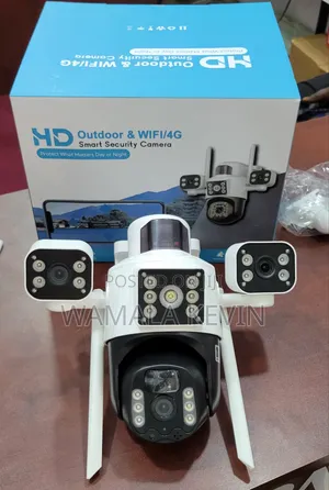 Outdoor 3-Lens Wifi 4G Solar Camera