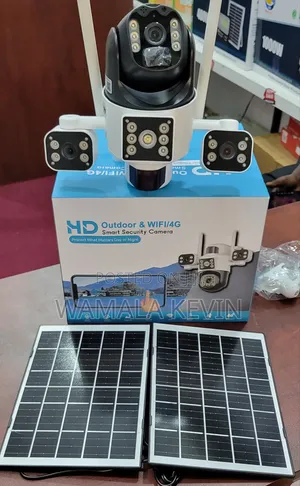 Outdoor 3-Lens Wifi 4G Solar Camera