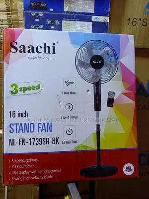 Remote Stand Fan Saachi Remote Fan