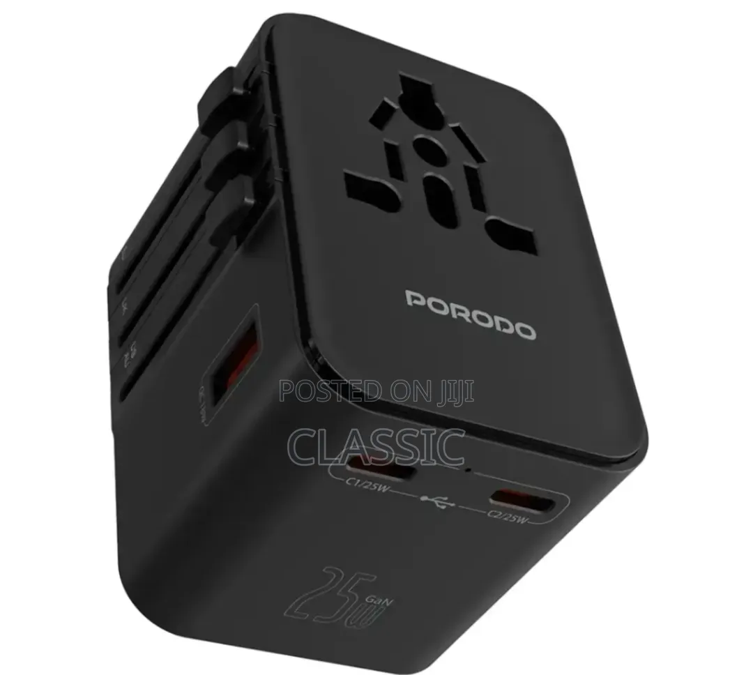 Porodo GaN Universal Travel Multi-Port Quick Charger