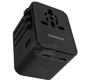 Porodo GaN Universal Travel Multi-Port Quick Charger