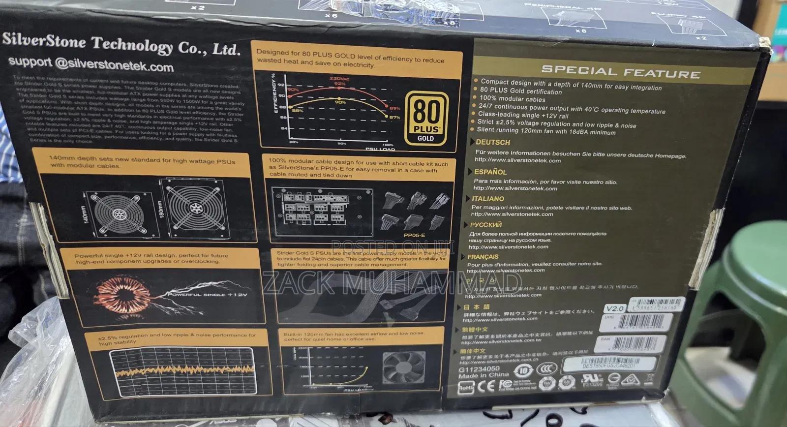 Power Supply 850w Gold 80plus