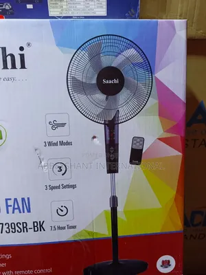 Remote Stand Fan Saachi Remote Fan