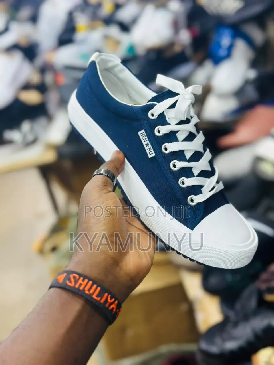 Ben Bu Canvas Platform Sneakers.