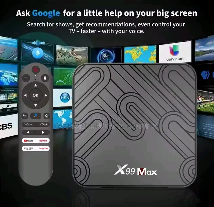 X99 Max Google Smart TV Box – 8K Ultra HD | WiFi 6 Switch to Smart TV