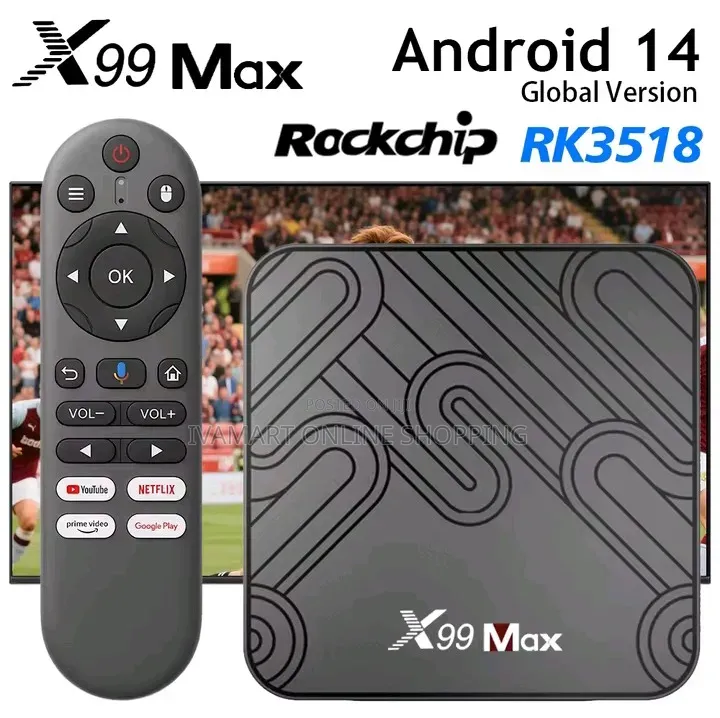 X99 Max Google Smart TV Box – 8K Ultra HD | WiFi 6 Switch to Smart TV