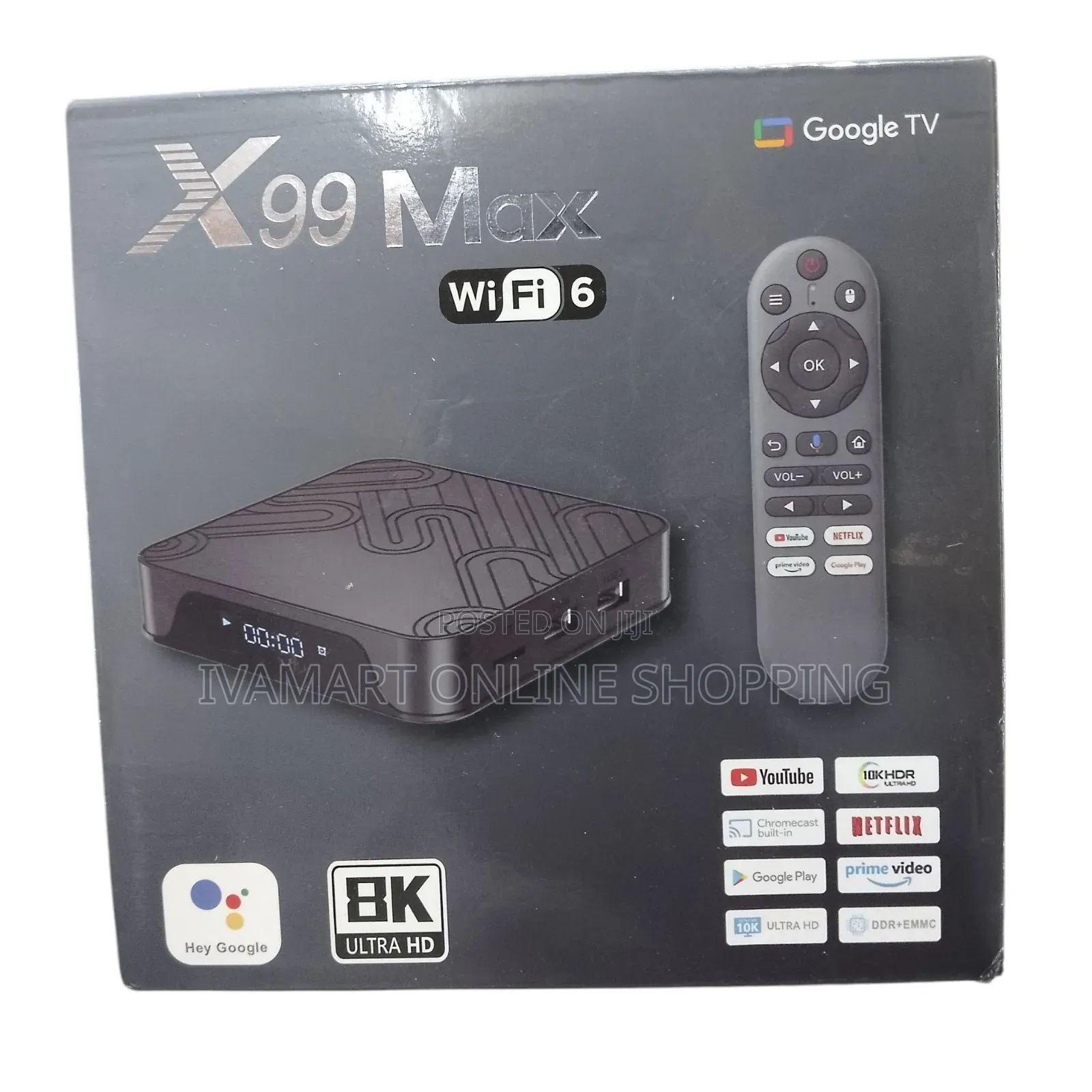 X99 Max Google Smart TV Box – 8K Ultra HD | WiFi 6 Switch to Smart TV