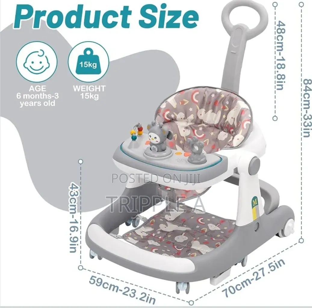 High Quality Multifunction Anti Rollover Toddler Walker