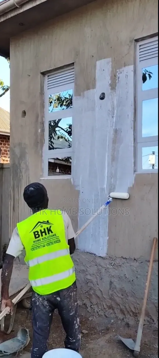 Professional Exterior Wall Skimming & Undercoat Painting Services ​