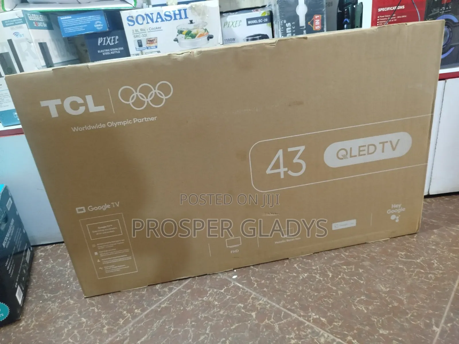 TCL 43 Smart Qled Digital Flat Screen Flameless.