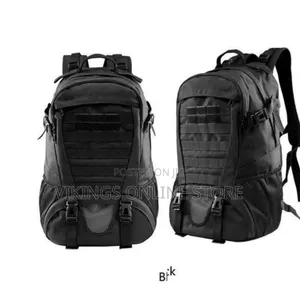MOLLE-compatible Tactical Military Backpack for Hiking, Camping,