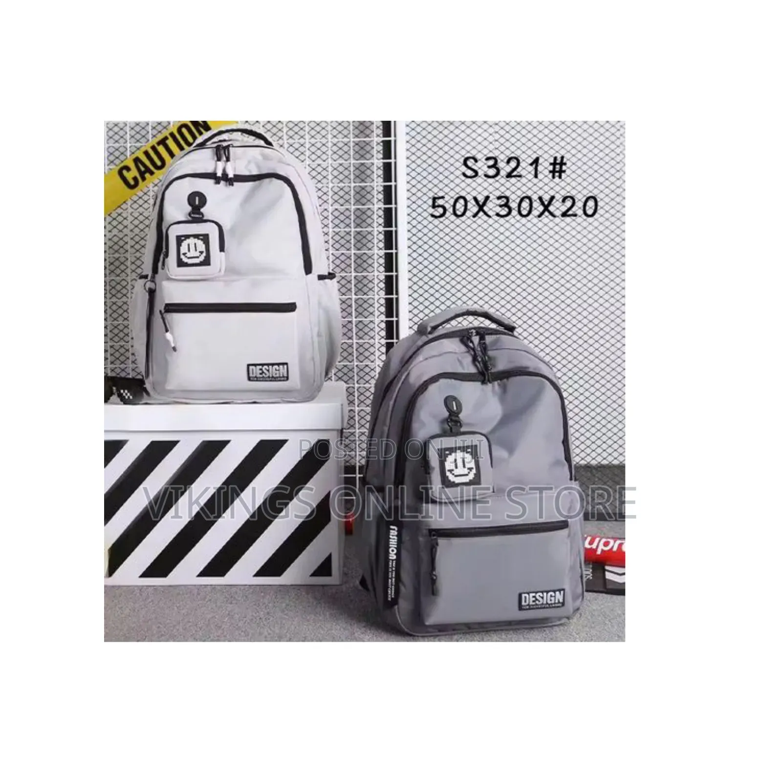Juxianzi S321 Design Smile School Backpack, a Versatile, Multi-Com