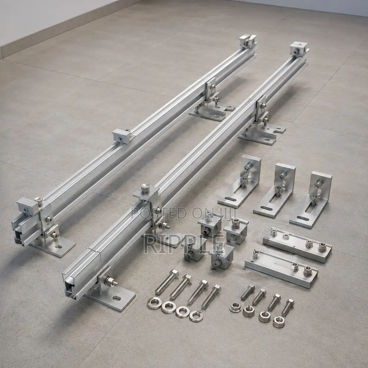 Solar Panel Rails 4.9 Feet With Accessories Aluminium Mounting Rails
