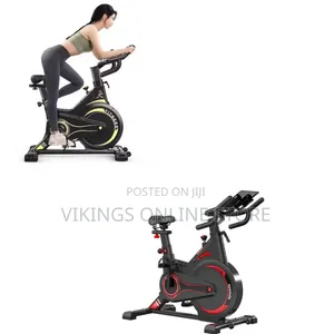 Indoor Exercise and Spinning Bikes With Digital Monitors